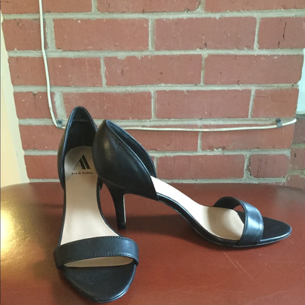 Ava & Aiden Open Toe Heels